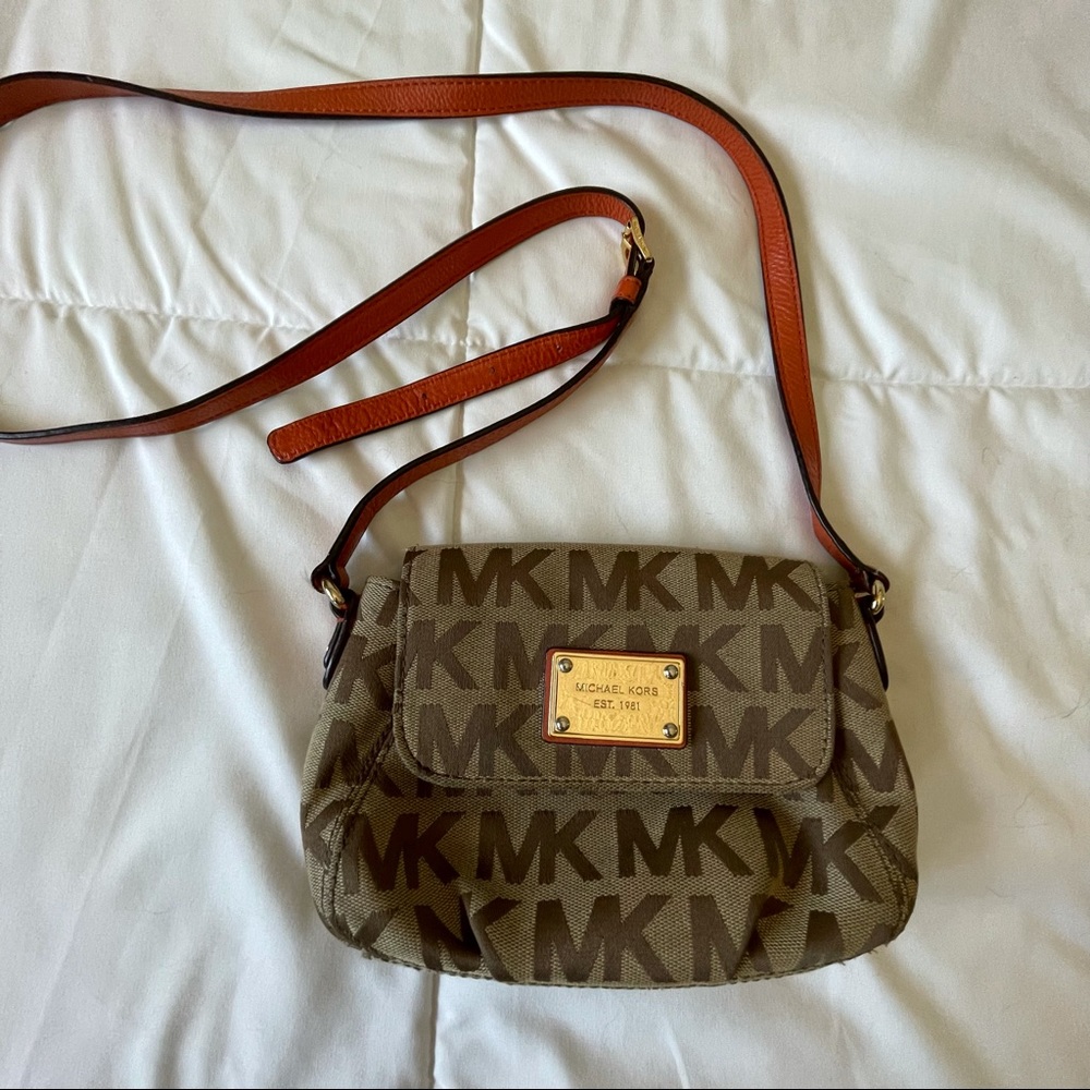 Michael Kors Orange Cross Body bag